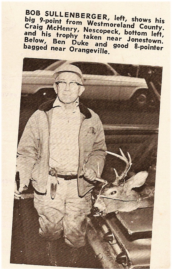 Benjamin C. Duke, Sr and his last deer