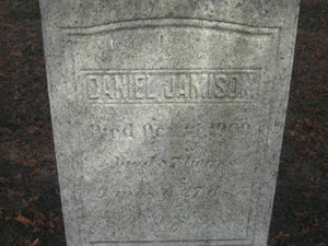 Daniel Jamison, great great grandfather of Richard A. Jameson and father of Benjamin F. Jamison